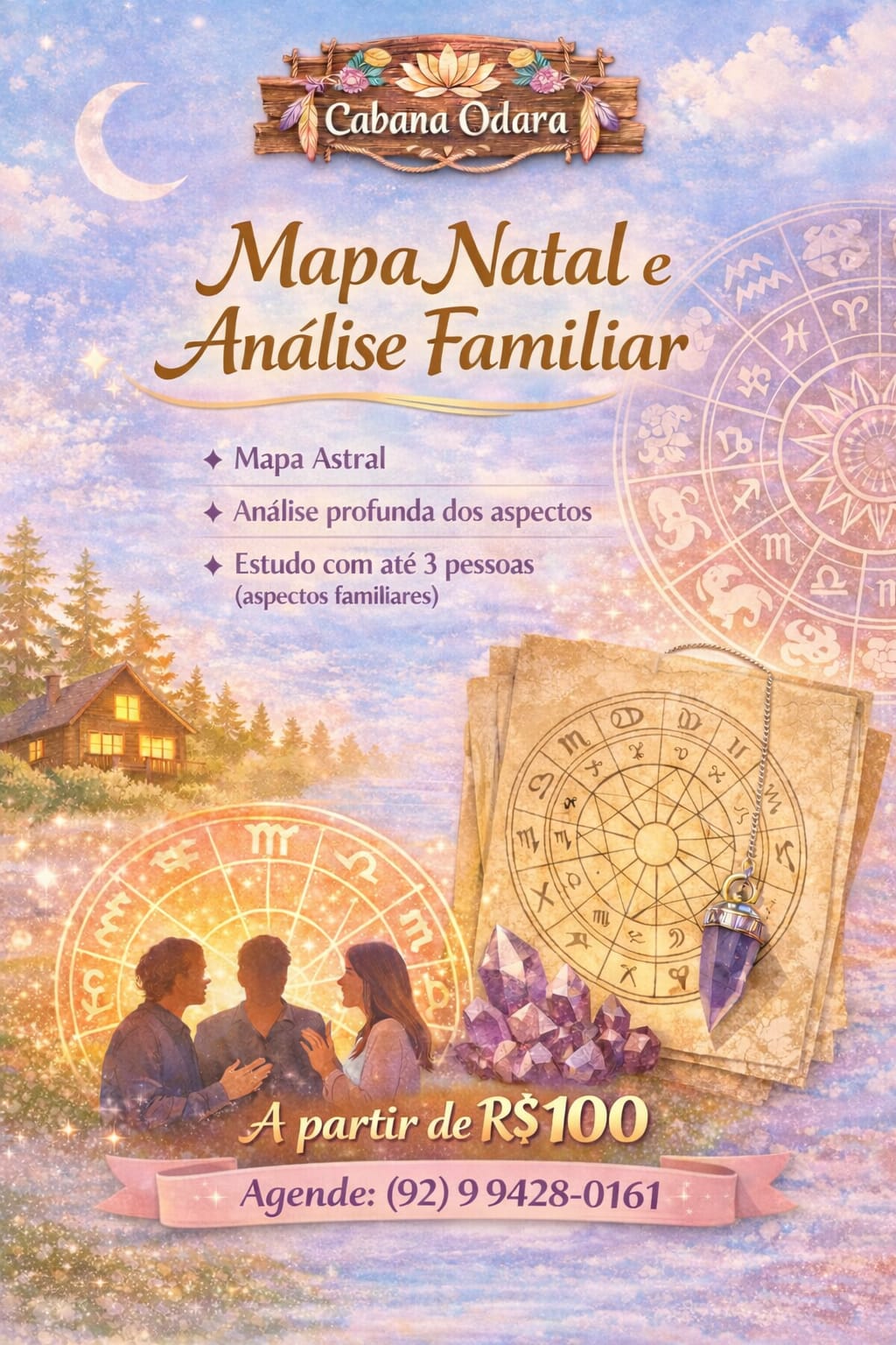 Mapa Astral e Análise Familiar - Cabana Odara
